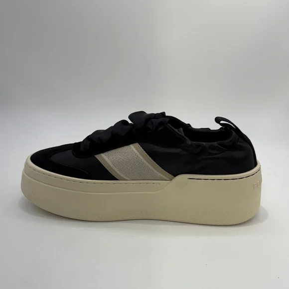 Ferragamo Black and Cream Sneakers - Picture 4 of 6